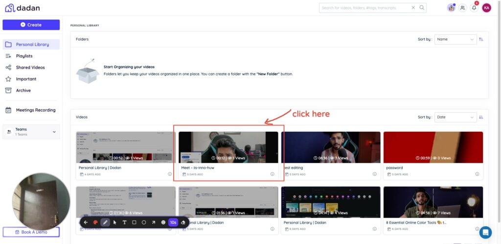 Dadan - video annotations