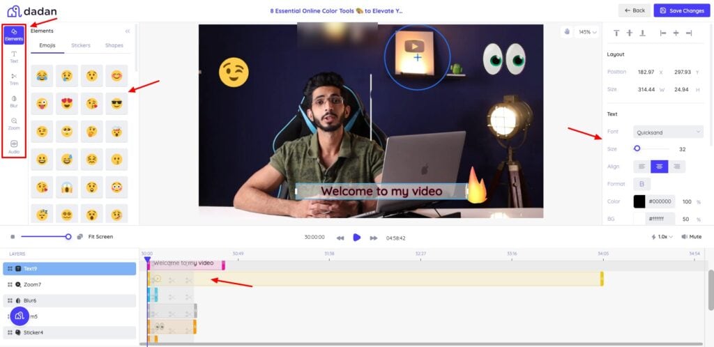 Dadan - video editor
