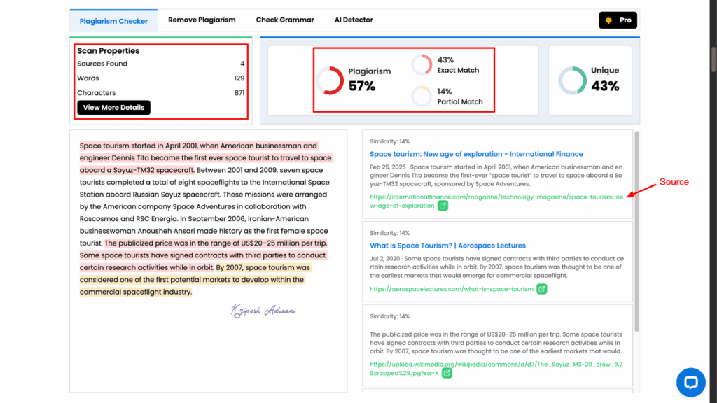 9 Best Free Plagiarism Checker Tools for 2026 (Students & Writers) 11 Duplichecker plag check report for doc 2