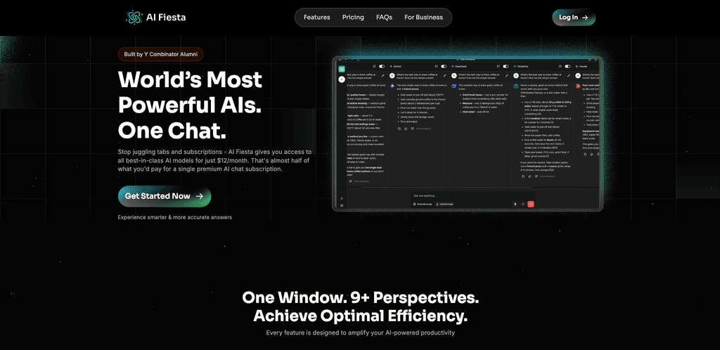 AI Fiesta - homepage
