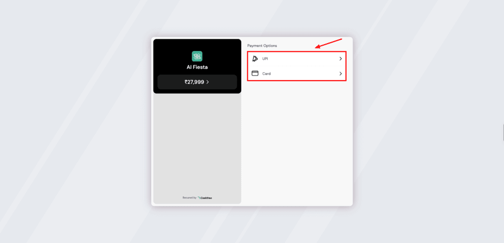 AI Fiesta - payment methods
