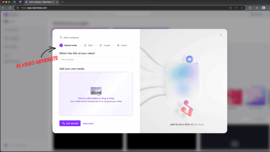 9 Best AI Tools For Video Editing (2026) - Web, Desktop & Android Apps 1 Clipchamp- Best AI Tools For Video Editing