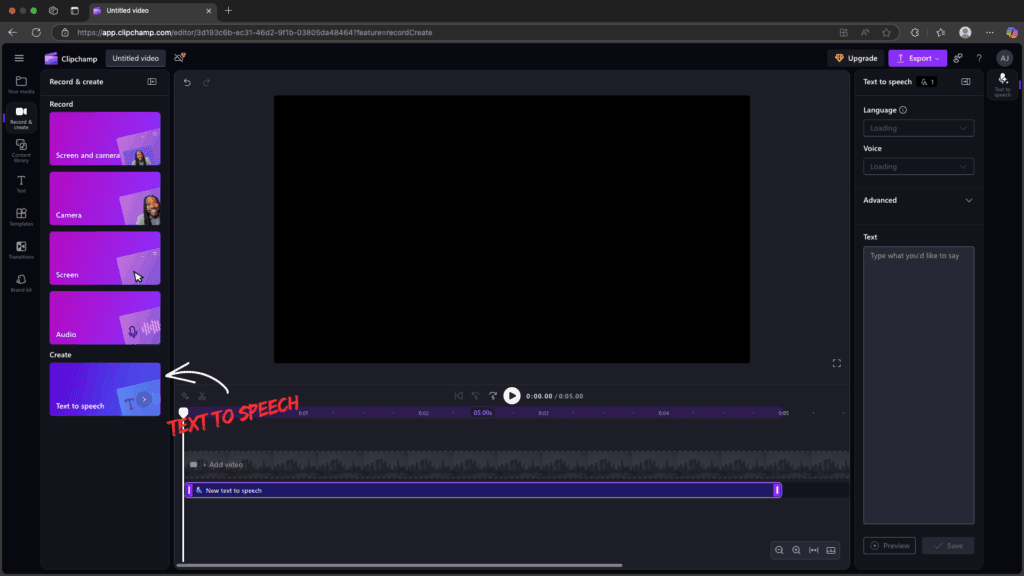 9 Best AI Tools For Video Editing (2026) - Web, Desktop & Android Apps 2 Clipchamp- Text to speech