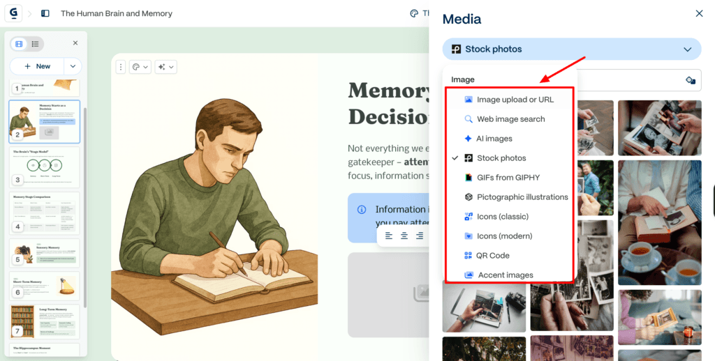 Gamma App Review (2026): I Created 50+ Presentations, Here's My Brutal Review 9 Gamma - Image libraries