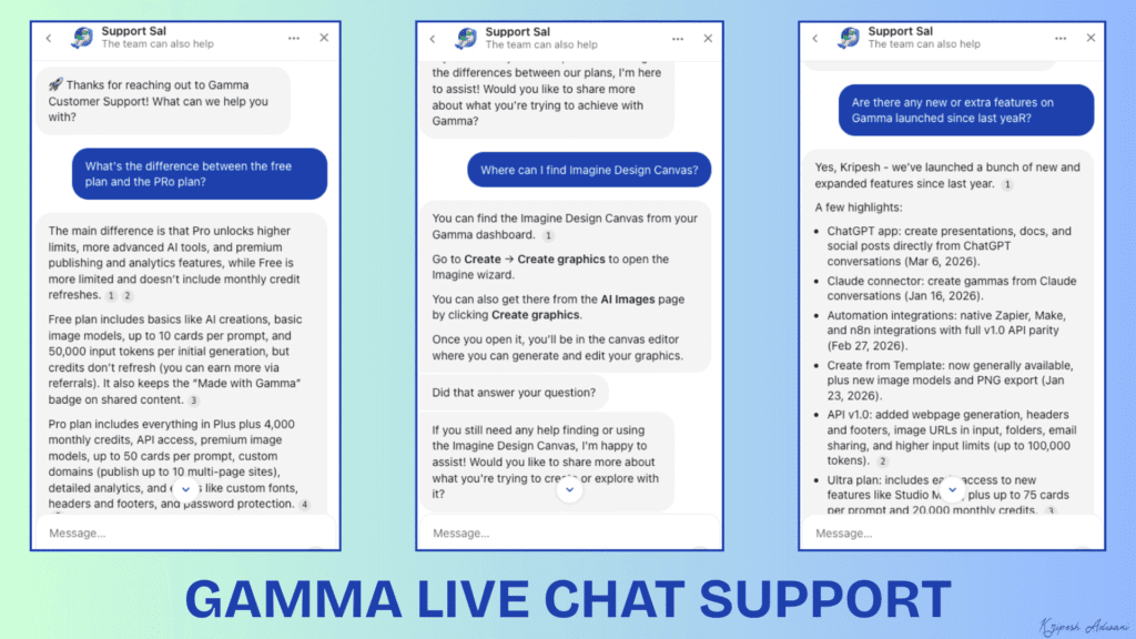 Gamma App Review (2026): I Created 50+ Presentations, Here's My Brutal Review 19 Gamma live chat support