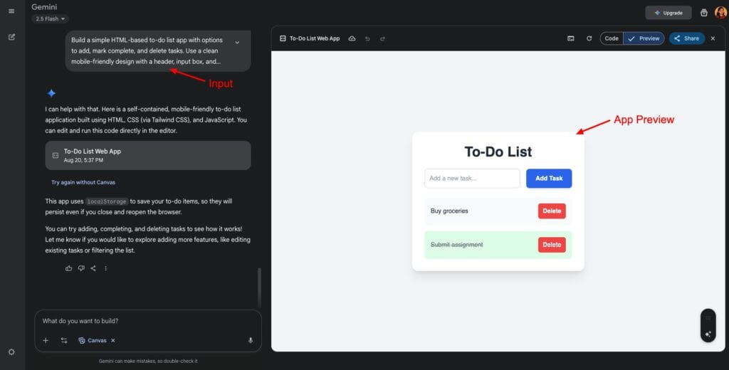 9 Best AI Chatbots in 2026 (Compared & Reviewed) 6 Gemini - coding preview