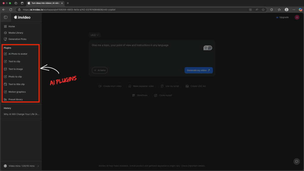 9 Best AI Tools For Video Editing (2026) - Web, Desktop & Android Apps 6 InVideo- AI Plugins