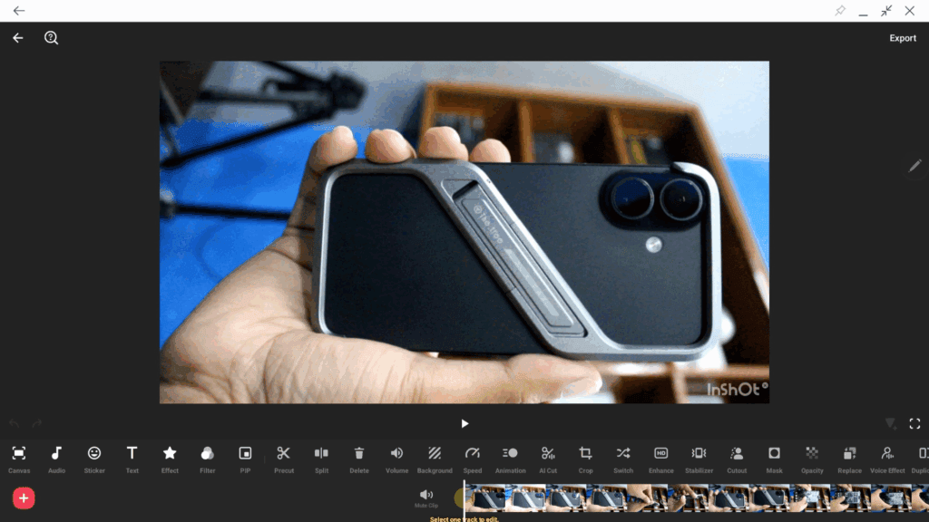 9 Best AI Tools For Video Editing (2026) - Web, Desktop & Android Apps 15 Inshot- App Interface