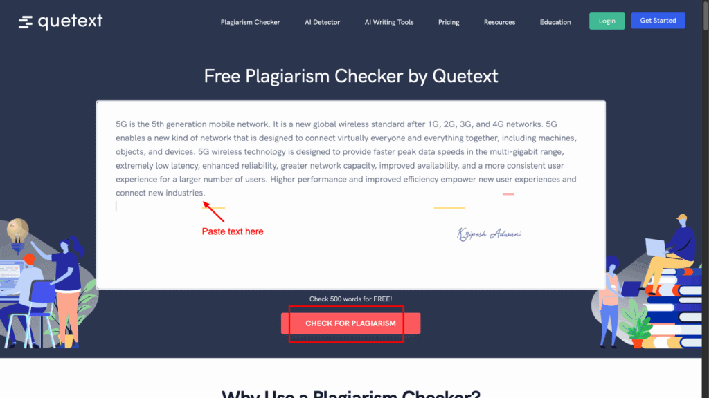 9 Best Free Plagiarism Checker Tools for 2026 (Students & Writers) 18 Quetext UI