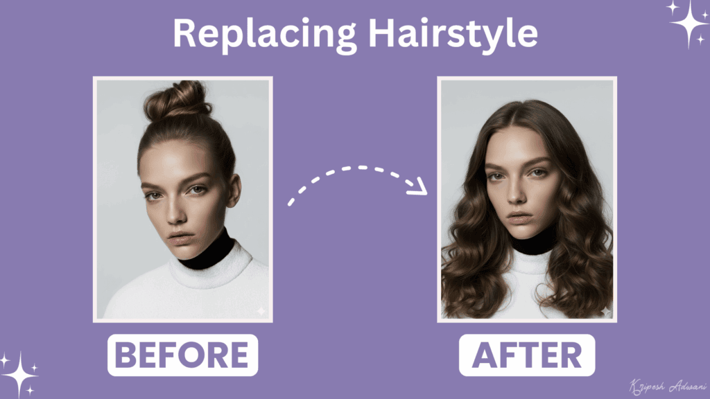 How to Use Nano Banana for Photo Editing? (21+ Prompts For You’ll Love) - Transform Instantly 11 Replacing hairstyle with Nano Banana