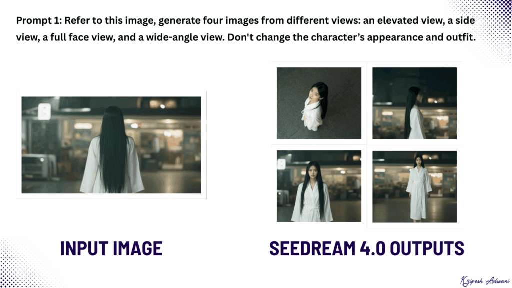 Seedream 4.0 vs Nano Banana: Which AI Tool is Worth Your Time? 5 Seedream 4.0 - multiple angles
