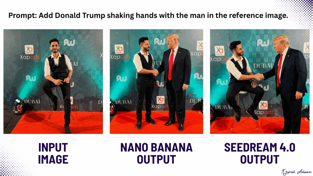 Seedream 4.0 vs Nano Banana: Which AI Tool is Worth Your Time? 3 Seedream 4.0 vs Nano Banana - celebrity pictures