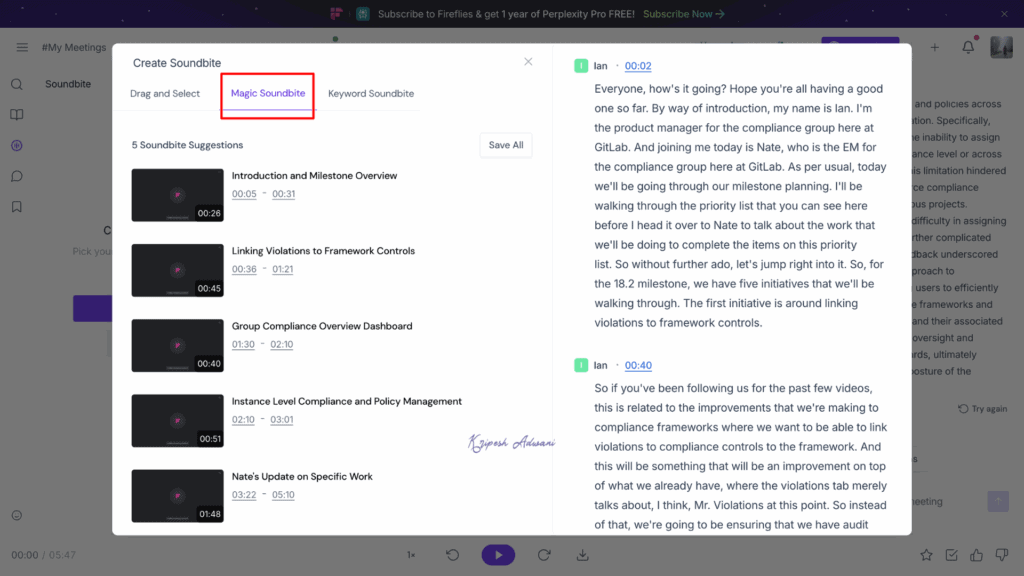 Fireflies Magic Soundbite