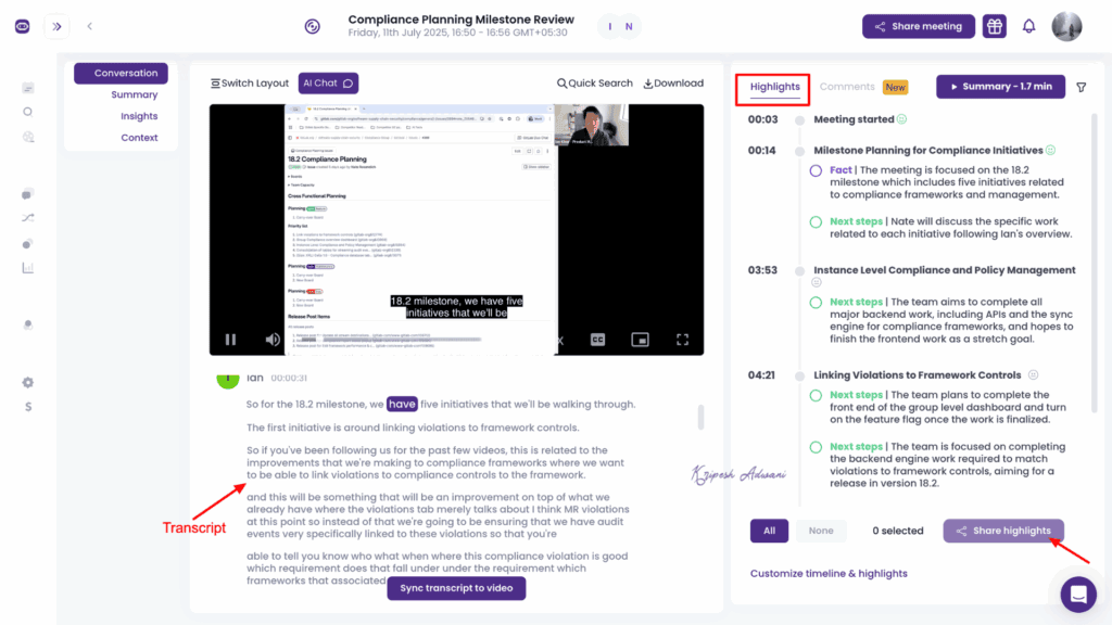 MeetGeek Transcription