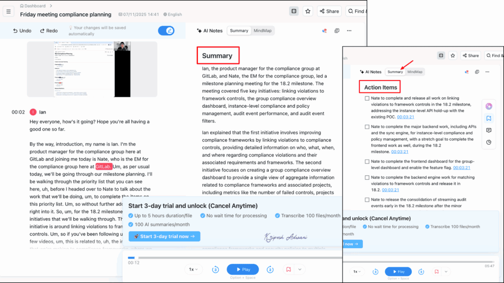 Notta Meeting Summary