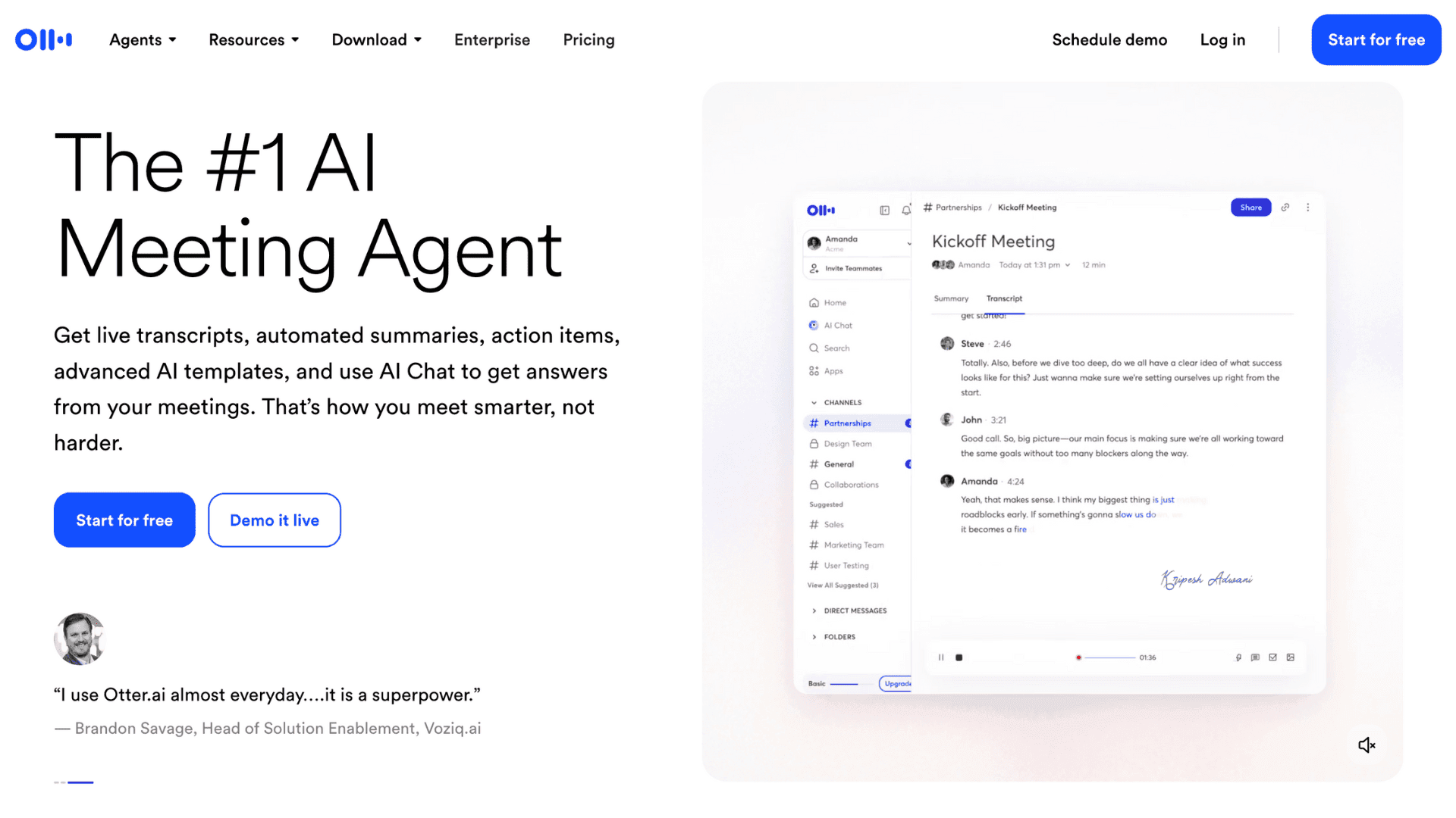 Otter AI Review 2026: Is This Meeting Assistant Worth It? (Honest Test) 1 Otter AI Website