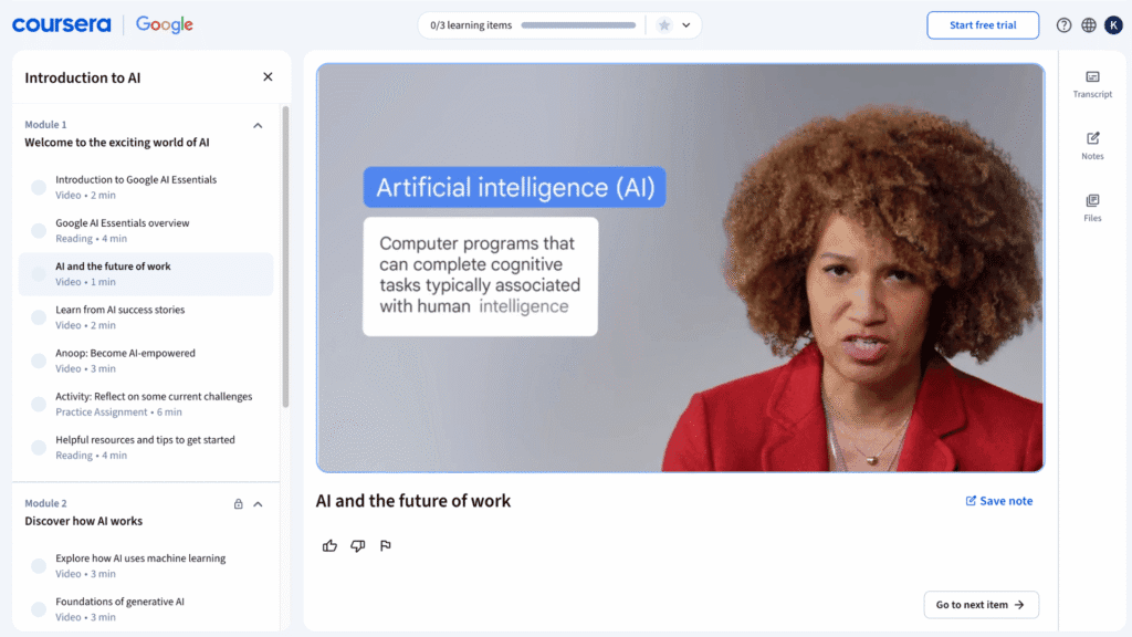 15 Best Free AI Courses for Beginners (2026) - Learn AI for Free from Google, IBM 4 google-ai-essentials-ai-course-lessons