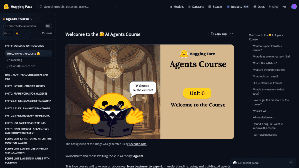 15 Best Free AI Courses for Beginners (2026) - Learn AI for Free from Google, IBM 21 hugging-face-agents-course-ai-course-for-beginners