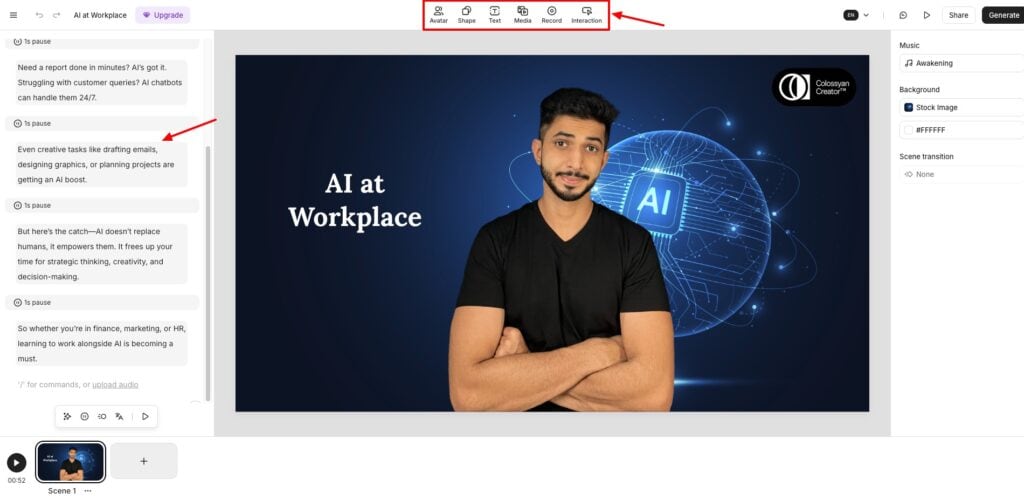 Best AI Avatar Generator 2026: 5 Tools to Clone Yourself With AI 8 Colossyan - video generation