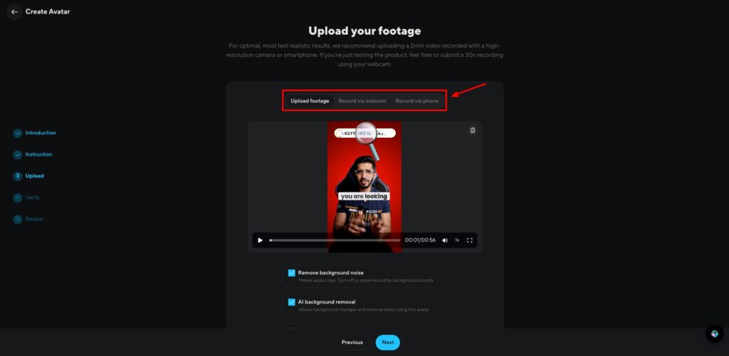 Best AI Avatar Generator 2026: 5 Tools to Clone Yourself With AI 2 HeyGen - video footage upload