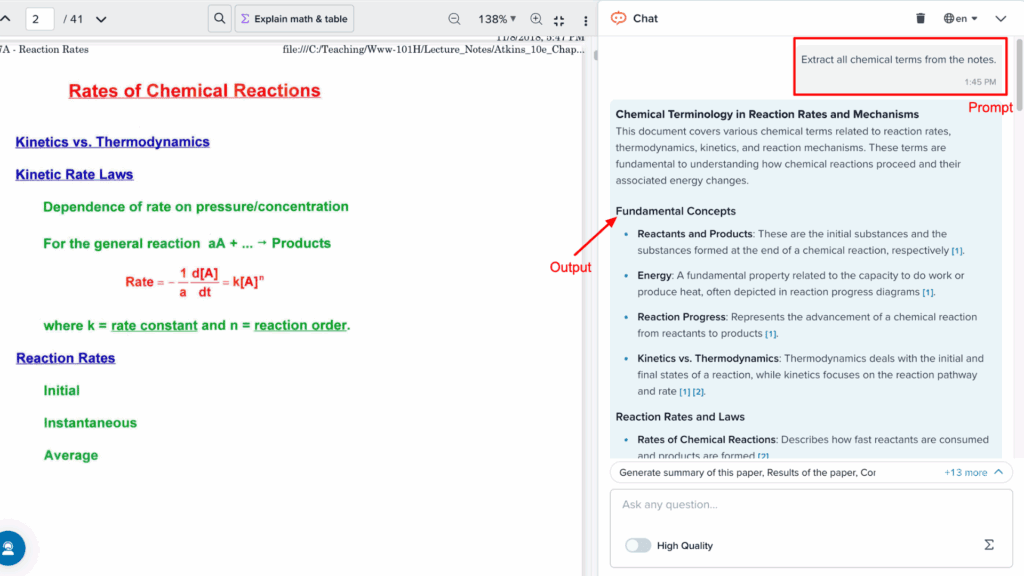SciSpace Input vs Output