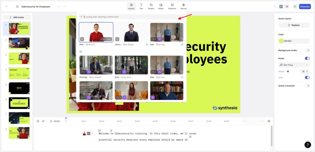 Best AI Avatar Generator 2026: 5 Tools to Clone Yourself With AI 4 Synthesia dashboard