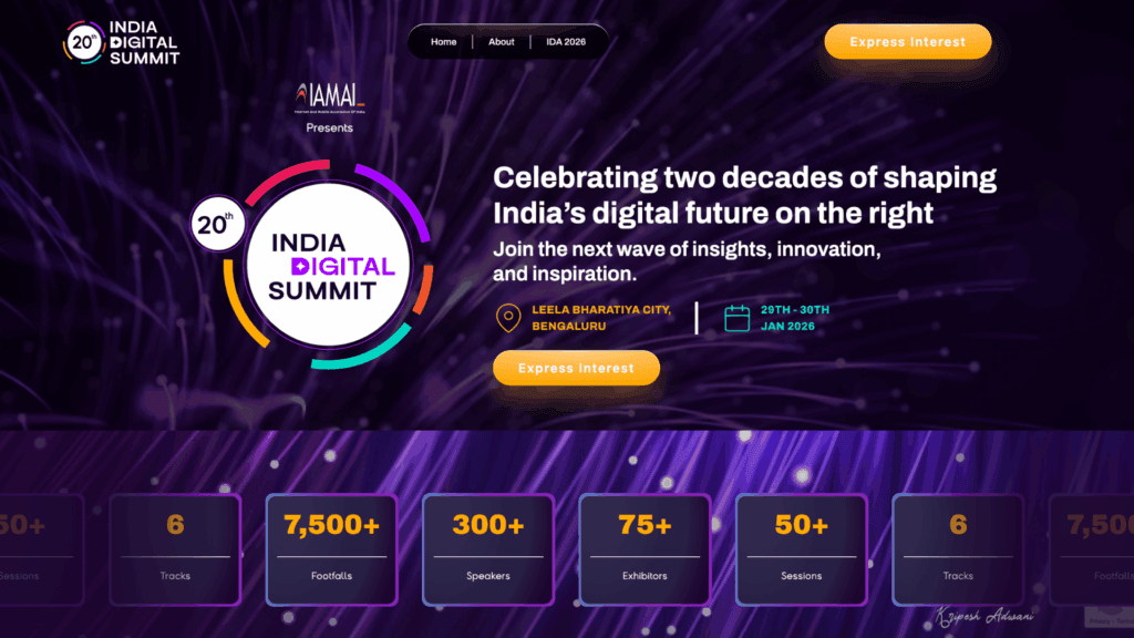 20th India Digital Summit (IDS)