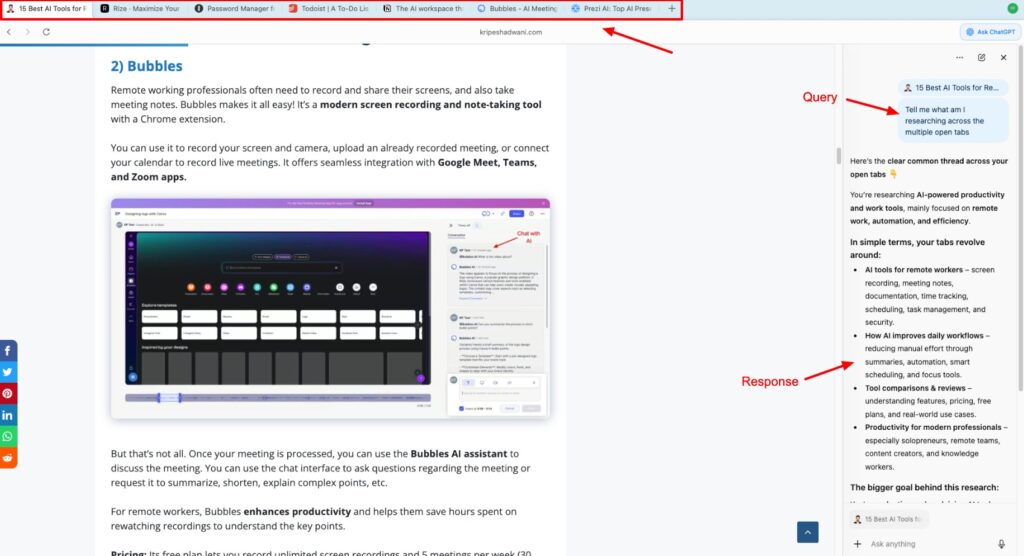 Atlas - multi tab analysis
