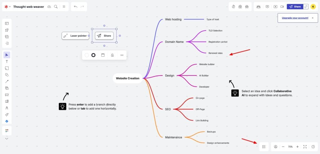 9 Best Mind Mapping Software Tools That Actually Save You Time (2026) 10 /Lucidchart - mind map generation