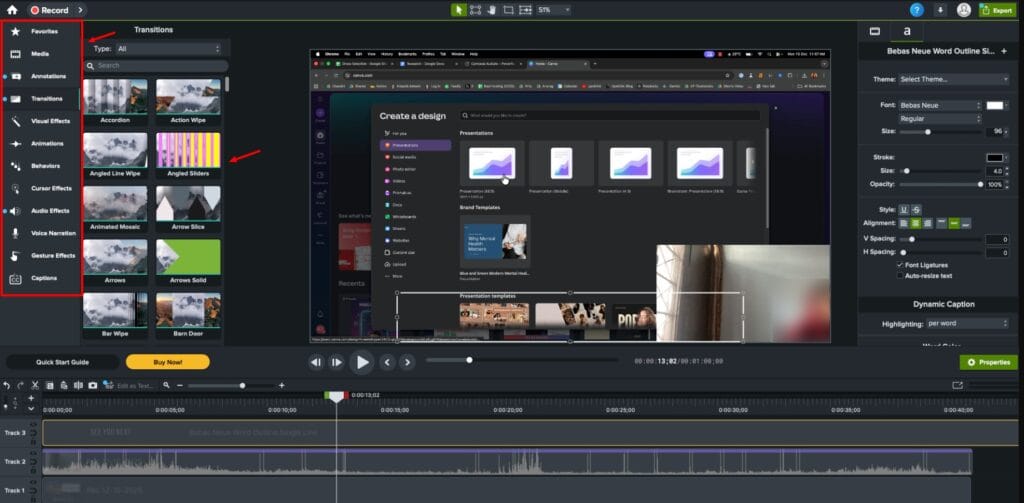 Camtasia - post-production video editing
