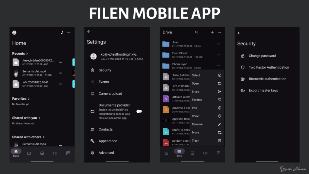 Filen - mobile app