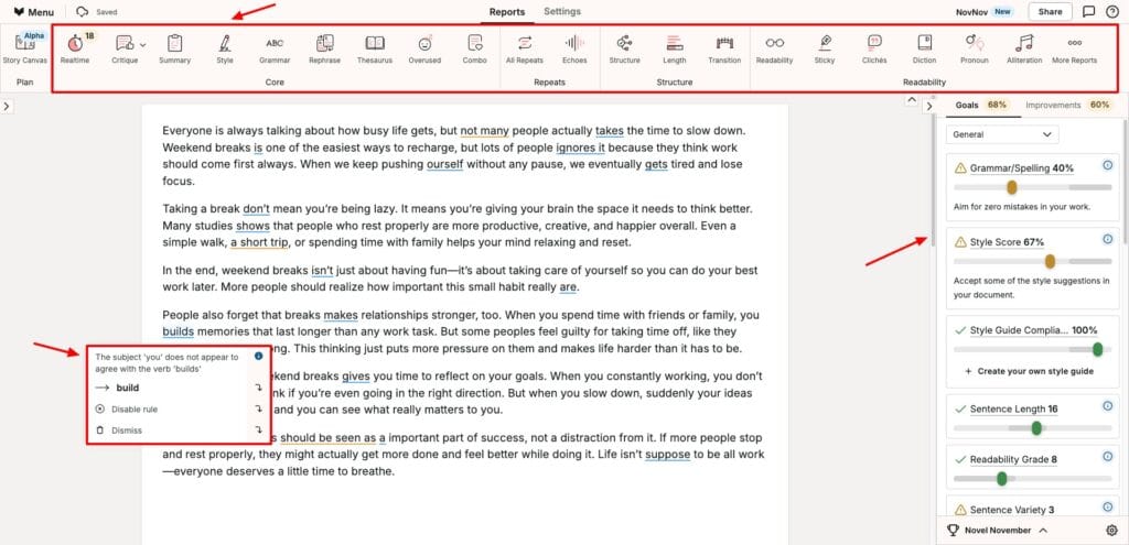ProWritingAid - editing

