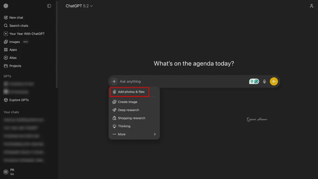 Step 2 Add photos & files
