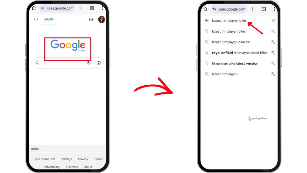 Step 2 enter search topic
