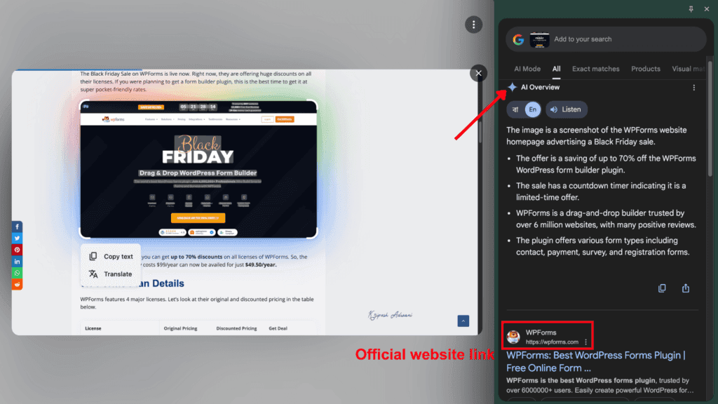 How to Reverse Image Search: Find Any Photo's Source in Seconds (2026 Methods) 23 Step 3 Google Lens Search Results