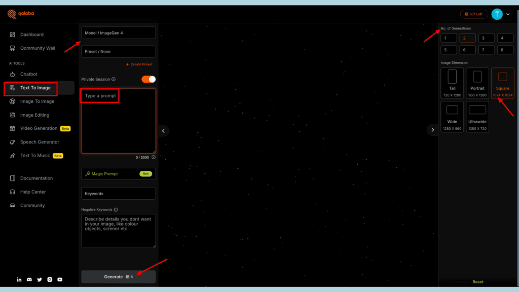 Step 3: Access the AI Tools
