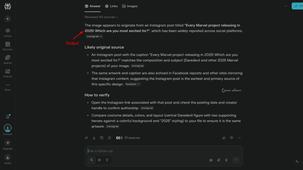 How to Reverse Image Search: Find Any Photo's Source in Seconds (2026 Methods) 41 Step 4 Perplexity visual search results