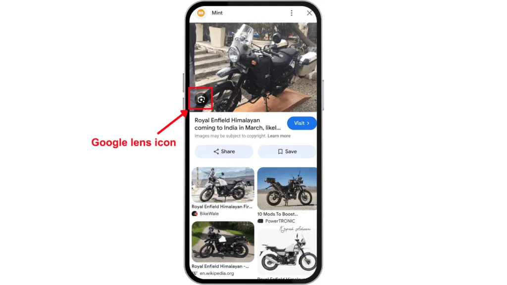 Step 4 google lens icon
