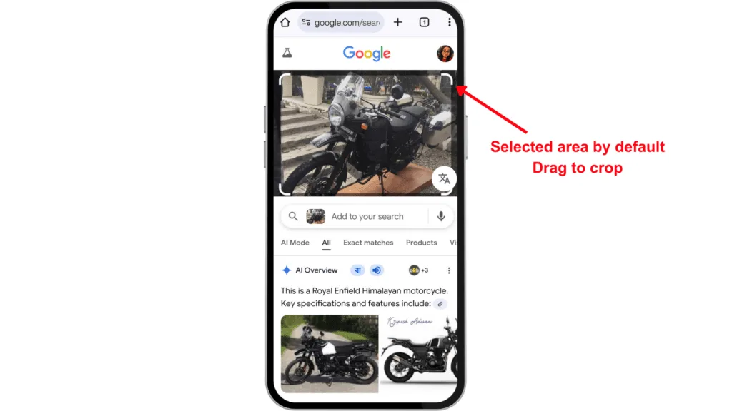Step 5 crop and narrow down search
