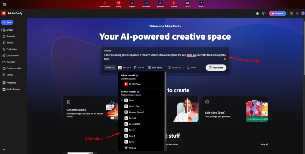 18 Best AI Apps for Beginners in 2026: Free Tools That Actually Work 7 Adobe Firefly - AI video generation settings