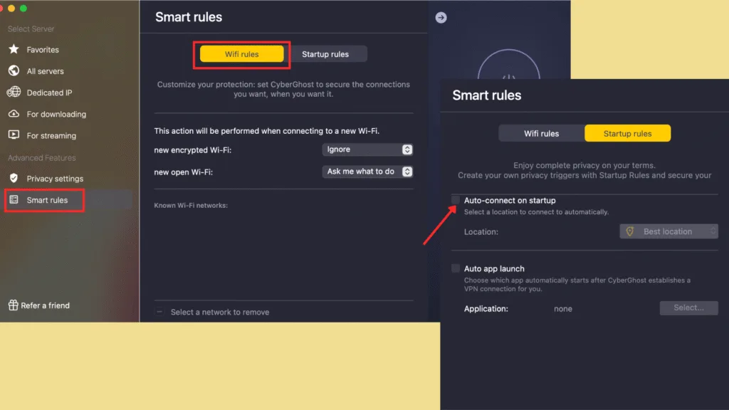 CyberGhost VPN Review 2026: Is It Worth Buying in India? 24 CyberGhost Smart rules on macOS