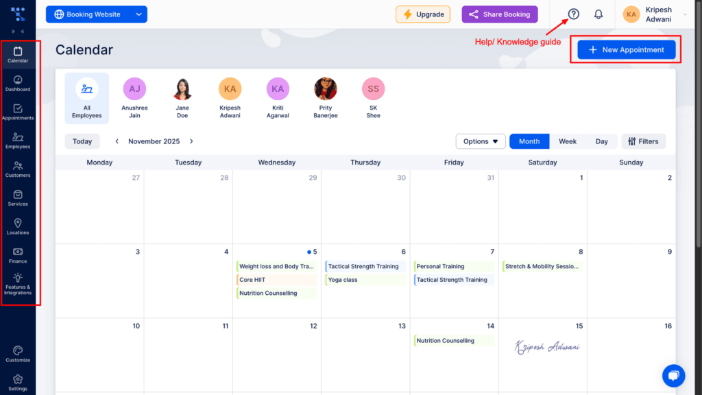 Trafft User Interface
