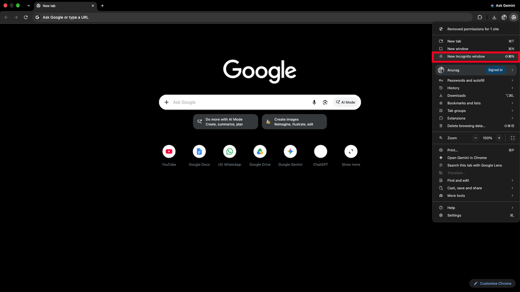 How to Use TikTok in India in 2026: 4 Proven Methods (Step-by-Step) 2 Open Incognito Window